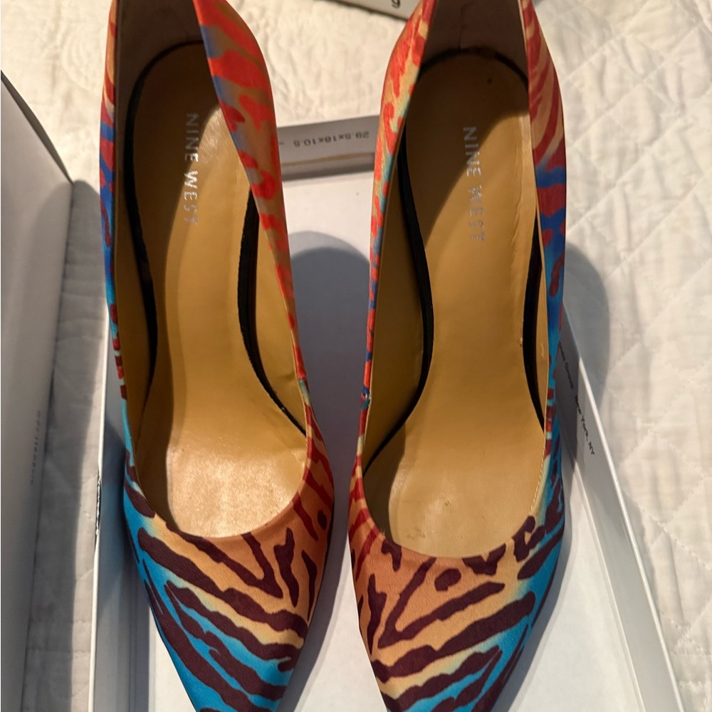 Nine West Vibrant Multicolor Heels